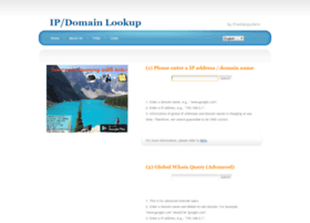 Domain Name To Ip Address Lookup